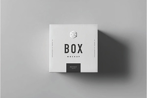 Closed Box Mockup Top View, a Packaging Mockup by DesignRushMarket