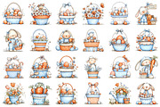 Easter Basket Clipart Set, an Illustration by designcity5 (Thumbnail 2 of 5)