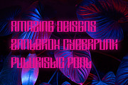 Zanterox - Cyberpunk Futuristic Font, a Sans Serif Font by Dhabee (Thumbnail 3 of 7)