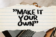 Tavreno | Bold Handwriting Font, a Handwritten Font by Everyday Perfection (Thumbnail 4 of 5)