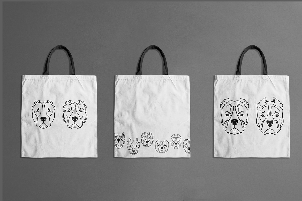 PIT BULL - set for pitbull lovers, an Illustration by Ja Polina ArtShop (Photo 9 of 10)