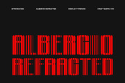 Albercio Refracted, a Sans Serif Font by Craft Supply Co. (Thumbnail 1 of 8)