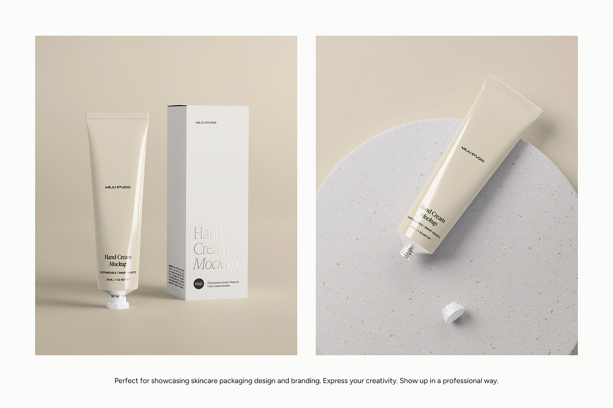 Metallic Cosmetic Tube Mockups, a Packaging Mockup by Wildfield Studio (Photo 2 of 12)