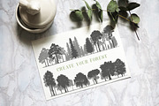 Mountain and Tree Illustrations, an Illustration by Chewie Co (Thumbnail 6 of 10)