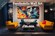 Psychedelic background 04. Wall art., a Decorative Illustration by KENO Mascots (Thumbnail 3 of 4)