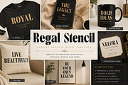 Regal Stencil, a Serif Font by Wow Magic (Thumbnail 5 of 5)