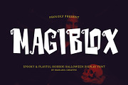 Magiblox Spooky Playful Horror Font, a Sans Serif Font by Maulana Creative (Thumbnail 1 of 7)