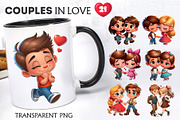 Cute cartoon couples in love., a Person Illustration by KENO Mascots (Thumbnail 4 of 8)
