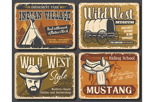 Wild West And Western Retro Posters