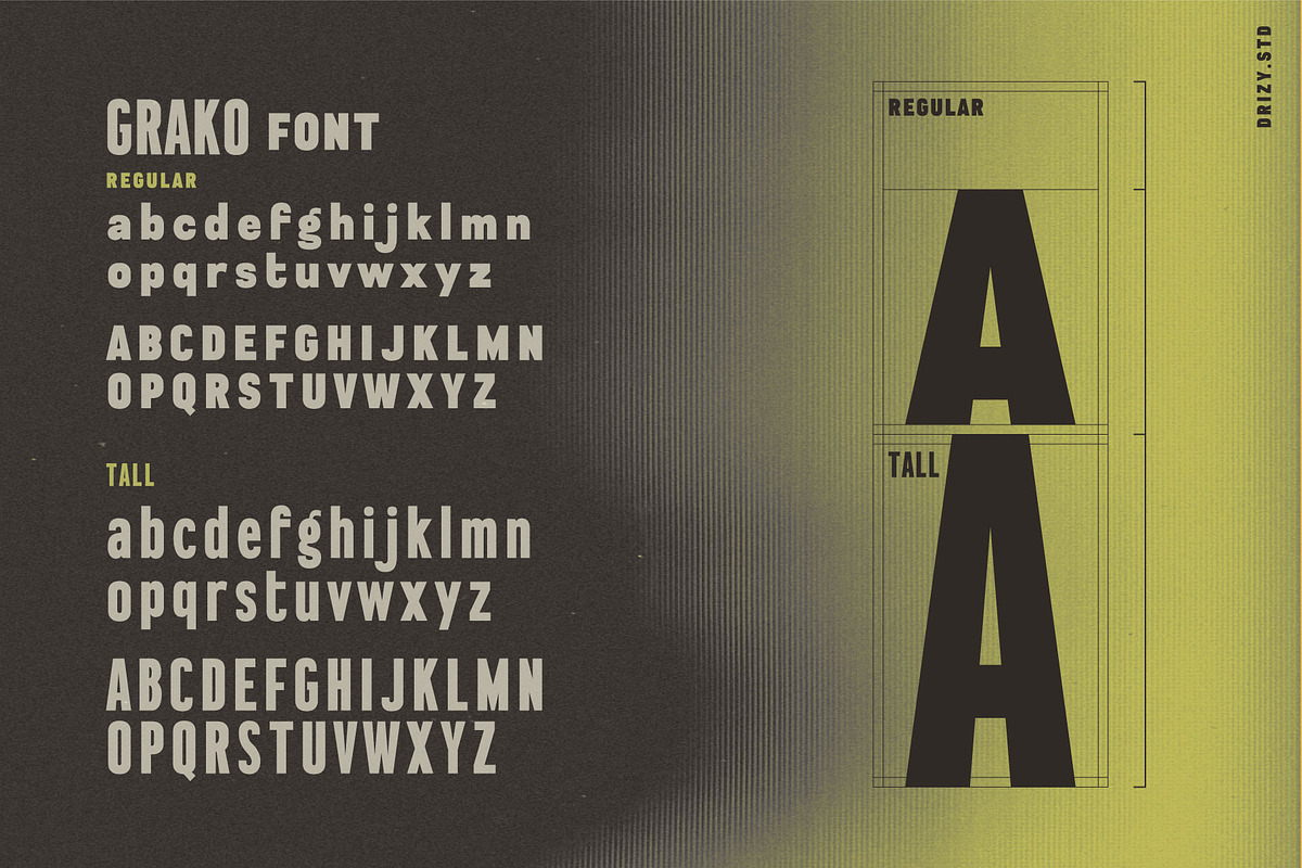 Grako - Bold Condensed Variable Font, a Sans Serif Font by Drizy (Photo 2 of 9)