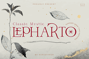 Lepharto, a Serif Font by kerismaker