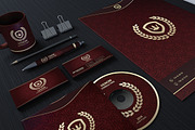 Gold And Red Corporate Identity, a Stationery Template by Marvel (Thumbnail 1 of 5)