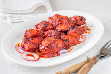 Chicken tikka, a Food & Drink Photo by Alexander Prokopenko