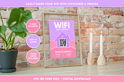 WiFi QR Code Sign - Pastel, a Stationery Template by SunshineStudioBoutique (Thumbnail 10 of 10)
