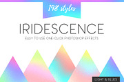 Iridescence - light & blues styles, a Layer Style Add-On by digiful (Thumbnail 1 of 8)