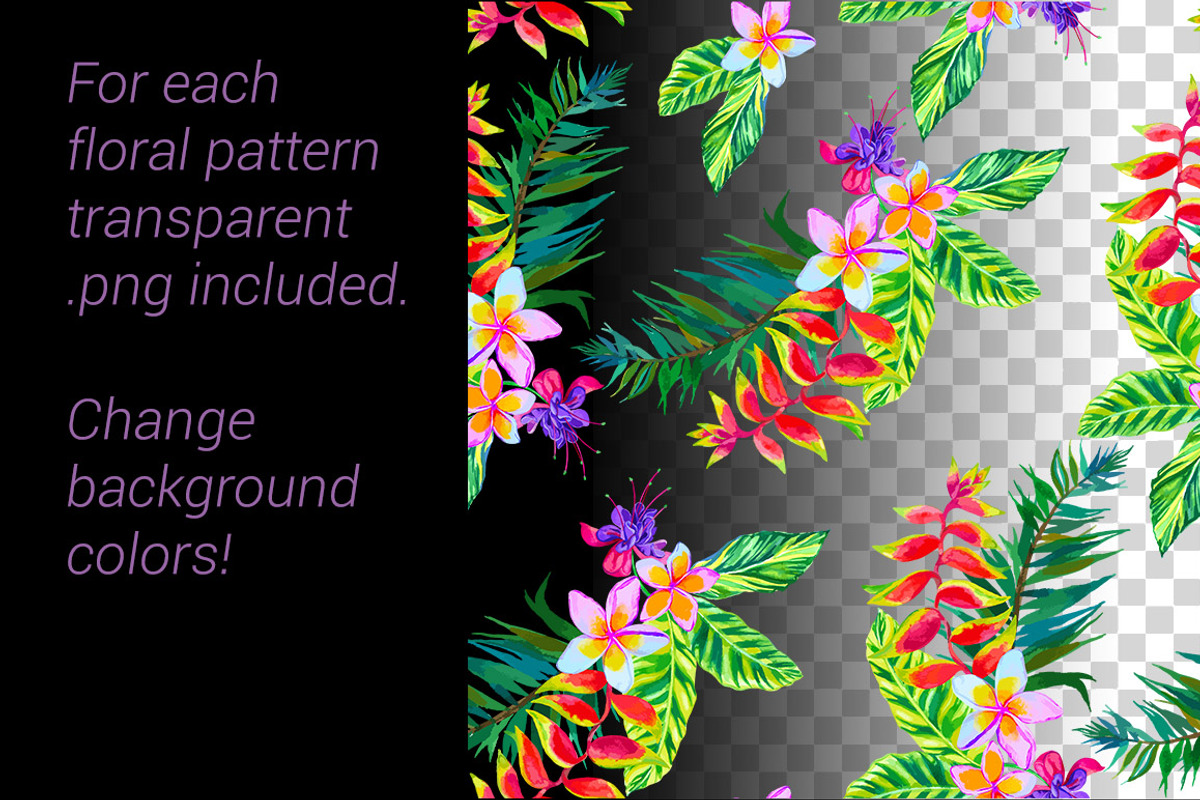 Aloha - tropical flowers kit., an Illustration by RosaPompelmo (Photo 5 of 5)
