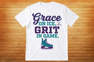 Hockey T-Shirt Design. Ice Hockey, an Object Graphic by jahid234