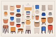 Home Plants | House Plants in Pots, a Decorative Illustration by Berentine.art (Thumbnail 3 of 16)