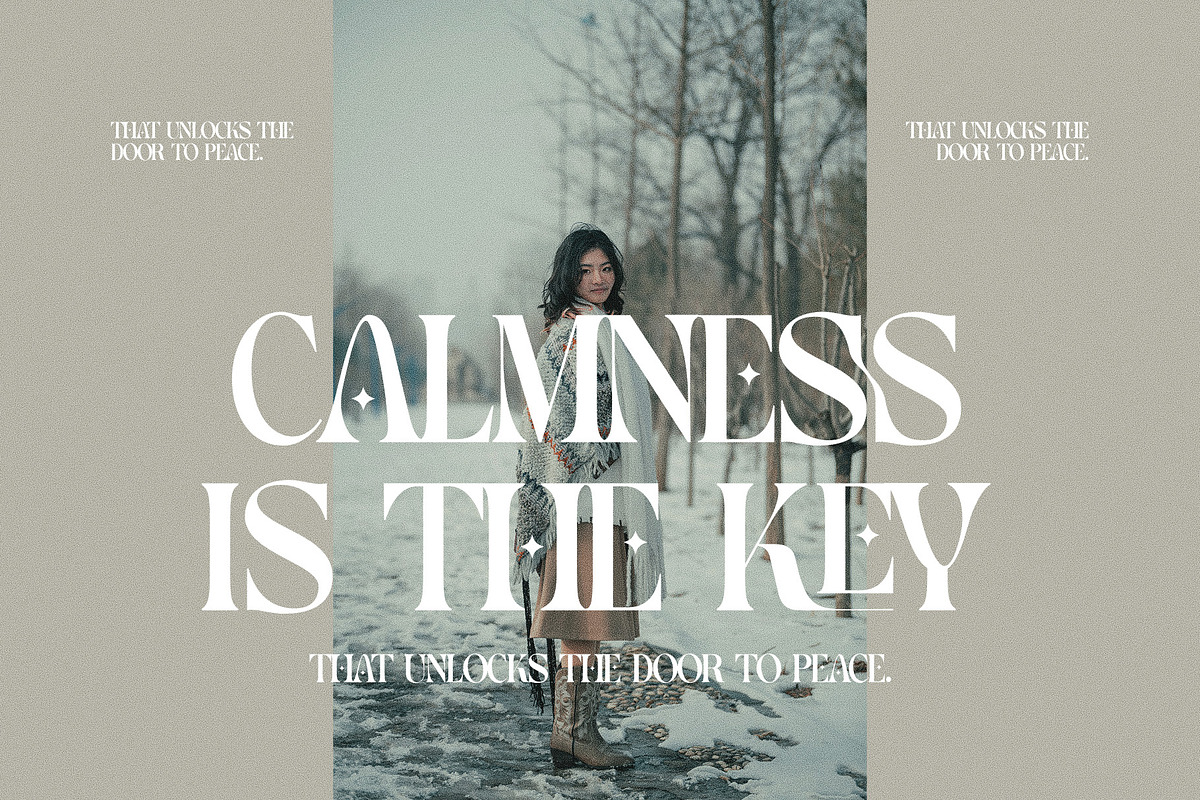 Garden Elegant Ligature Serif Font, a Serif Font by Graphicxell (Photo 4 of 7)