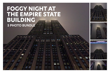 Foggy Night at Empire State Building