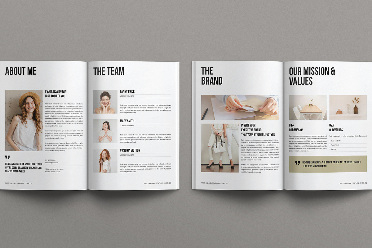 Welcome Guide Template, a Brochure Template by E-Type (Photo 3 of 7)