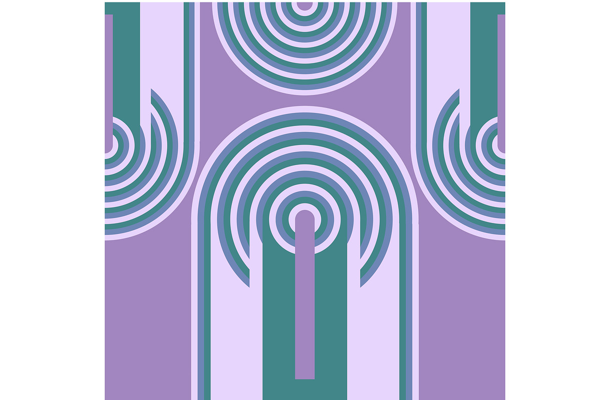Purple and Teal Arches, a Background Graphic by Sharon Schwalbe (Photo 4 of 6)