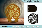 Beach Sunset Tealight Candle Holder, an Object Graphic by OTVEY DESIGN (Thumbnail 11 of 13)