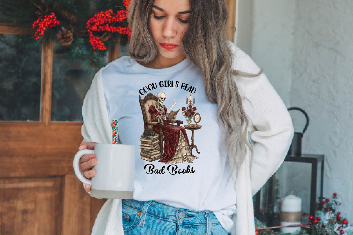 Good Girls Read Bad Books PNG, an Illustration by DreamPrint404 (Photo 3 of 6)