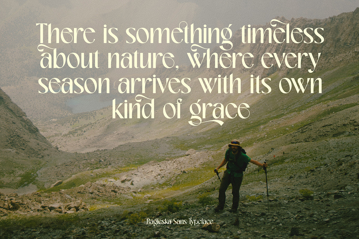 Bagieska Stylish Sans Serif Font, a Sans Serif Font by Heinzel Std (Photo 5 of 11)