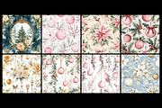 Rococo Christmas Seamless Patterns, a Pattern Graphic by CitraGraphics (Thumbnail 3 of 4)