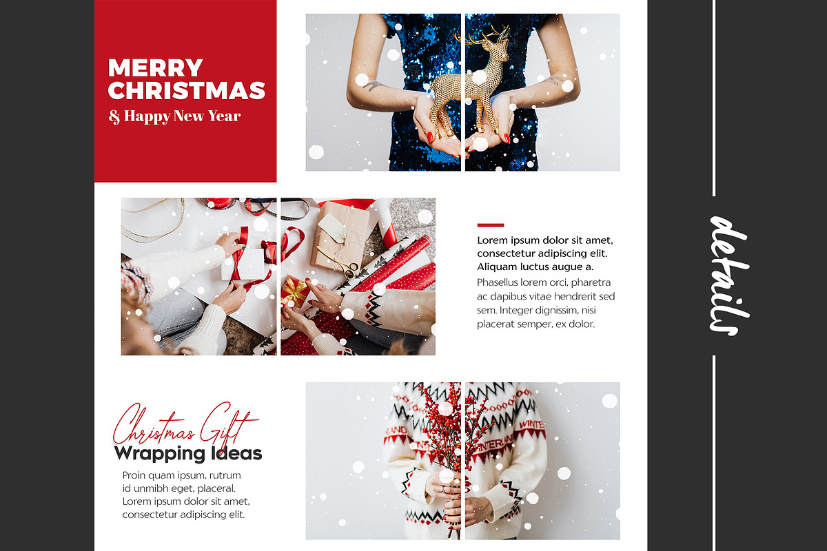 Christmas Instagram Puzzle Templates, a Social Media Template by illycreative (Photo 3 of 6)