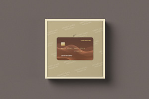 Credit Card With Box Mockups