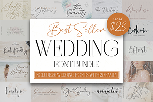 Best Wedding Bundle Font - 90% OFF