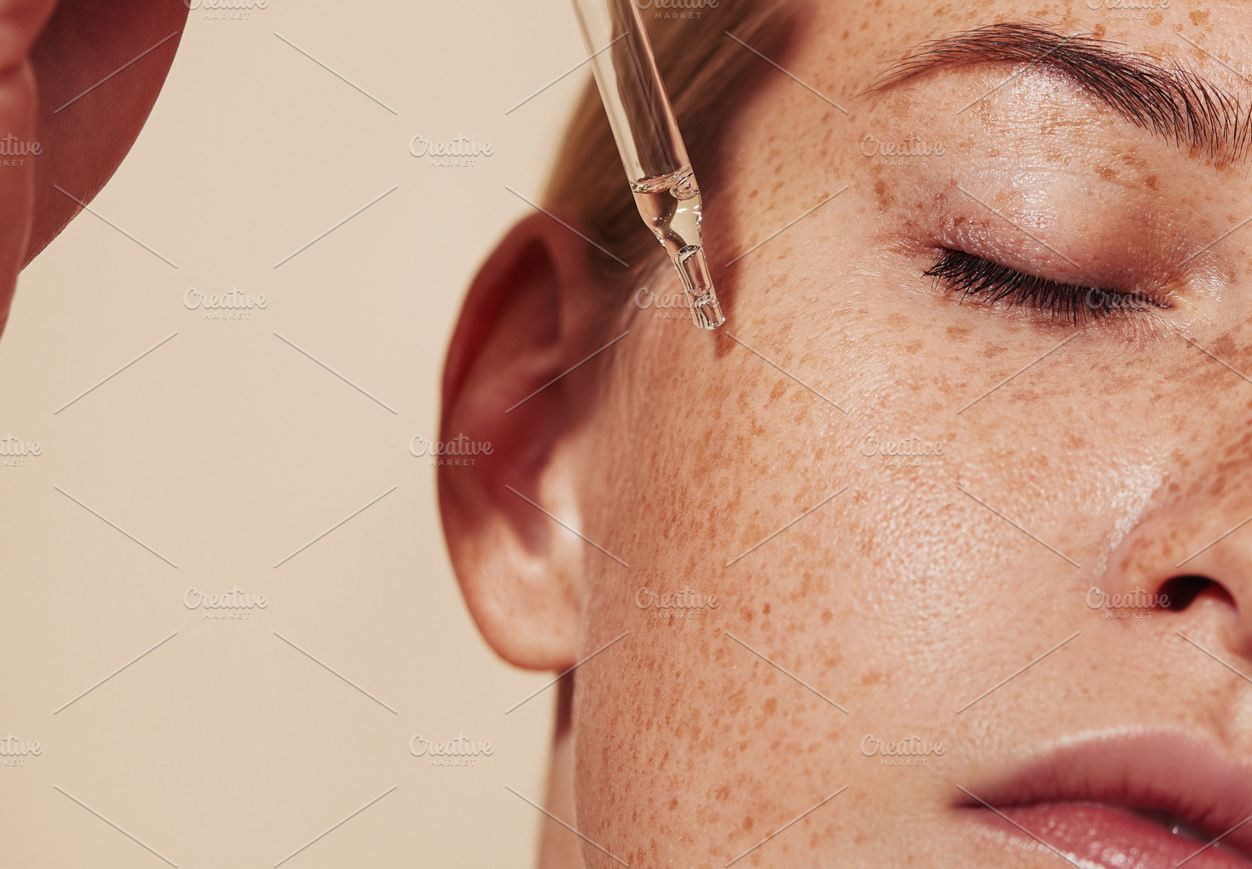 Close-up highly detailed shot, a Beauty & Fashion Photo by Artem Varnitsin