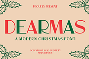 Dearmas - A Modern Christmas Font, a Sans Serif Font by Marvadesign (Thumbnail 1 of 5)