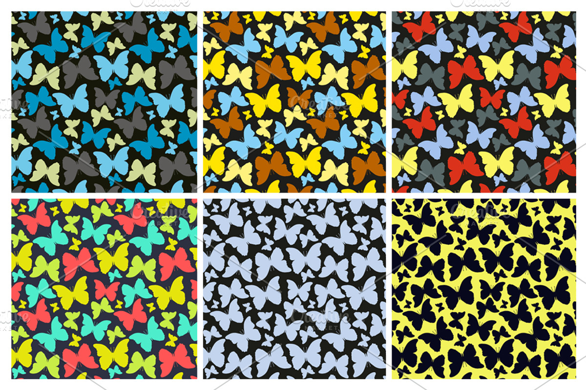 28 Butterfly seamless patterns set, a Pattern Graphic by IreneArt illustrations (Photo 2 of 5)
