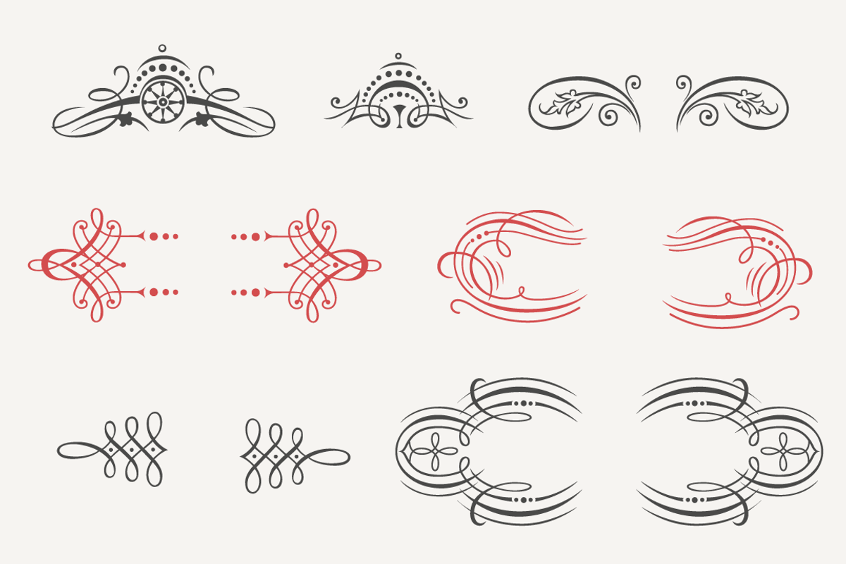 Flourishes Vector Kit N°2, an Illustration by Webalys (Photo 4 of 5)