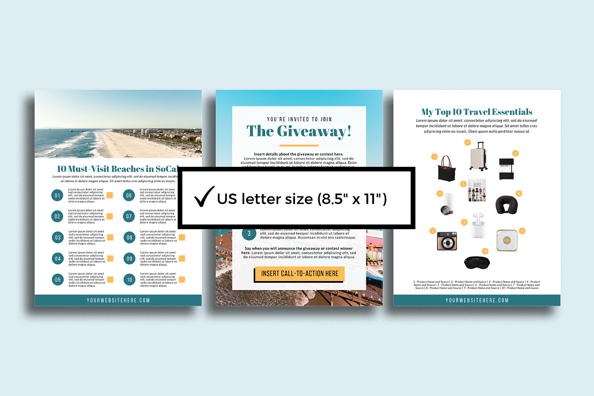 Travel Lead Magnet Template, a Magazine Template by ProductiveandFree (Photo 7 of 10)