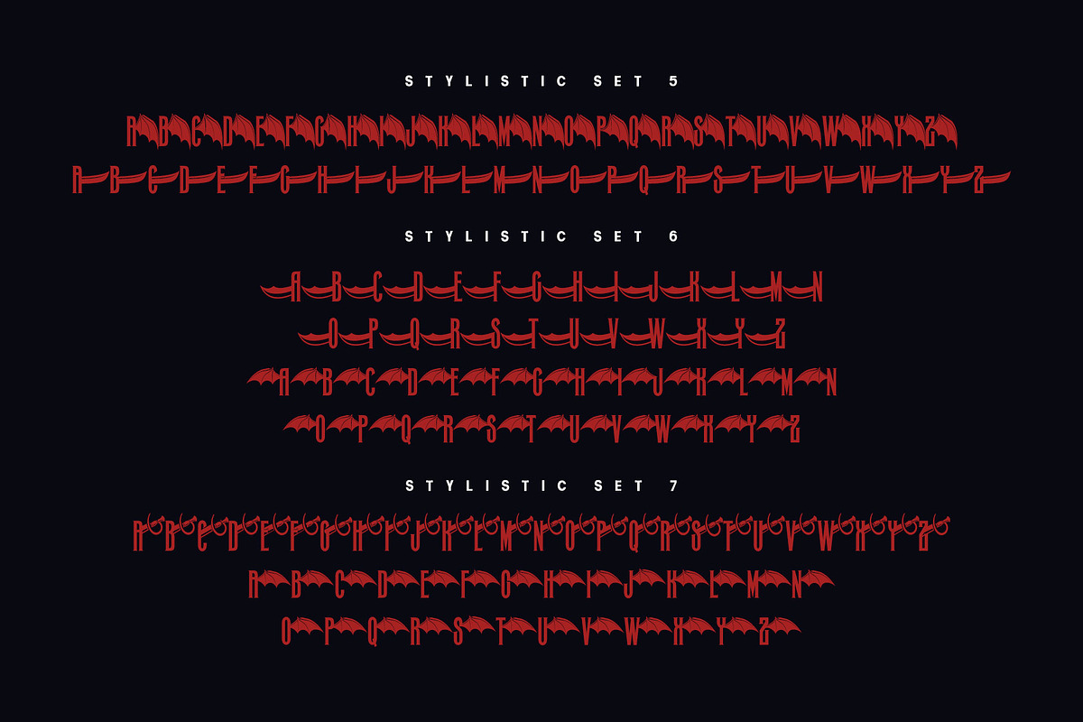Bat Knight Typeface, a Font by alit design (Photo 7 of 19)