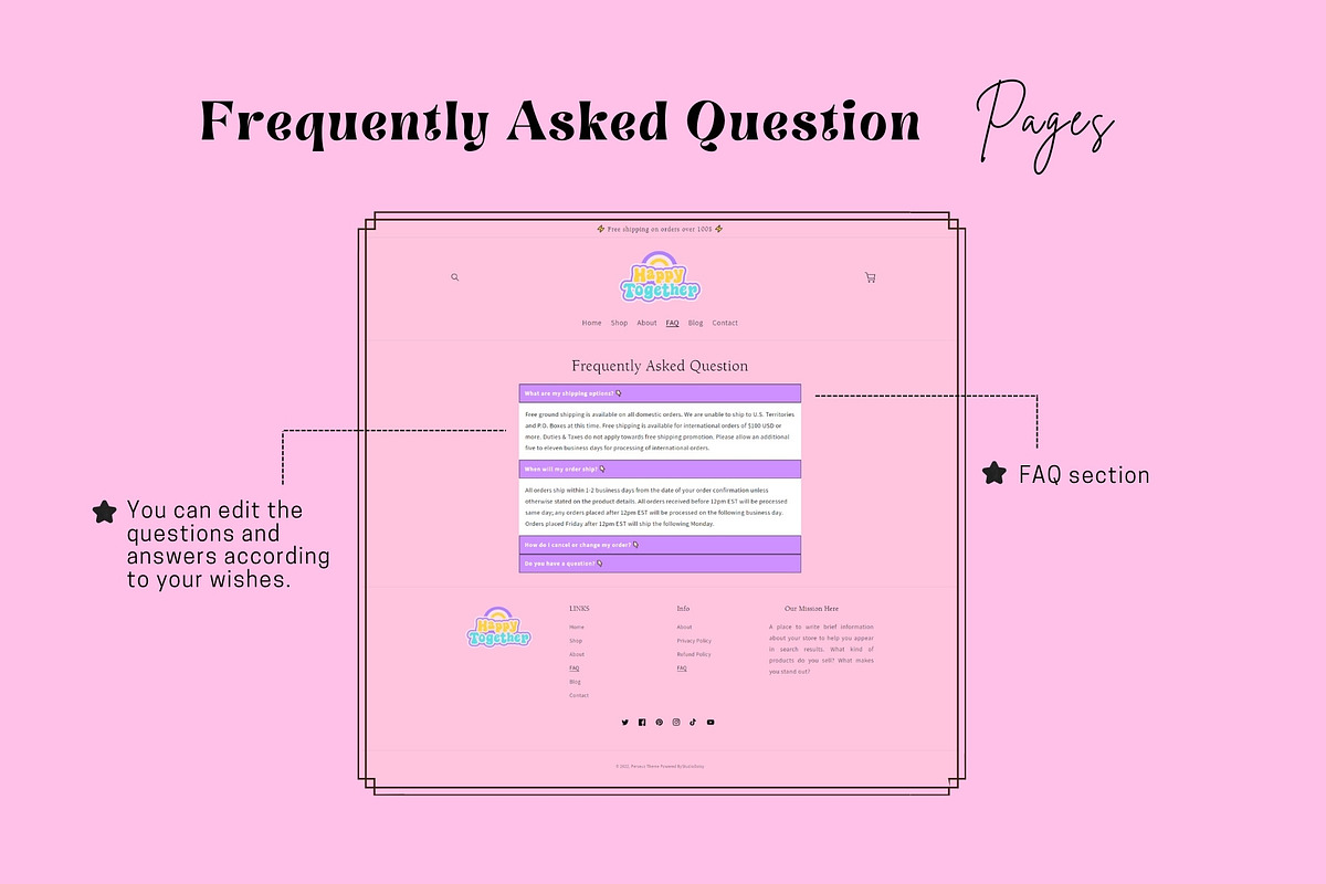 Pink Retro Shopify 2.0 Theme, a Shopify Template by DaisyStudio (Photo 9 of 10)