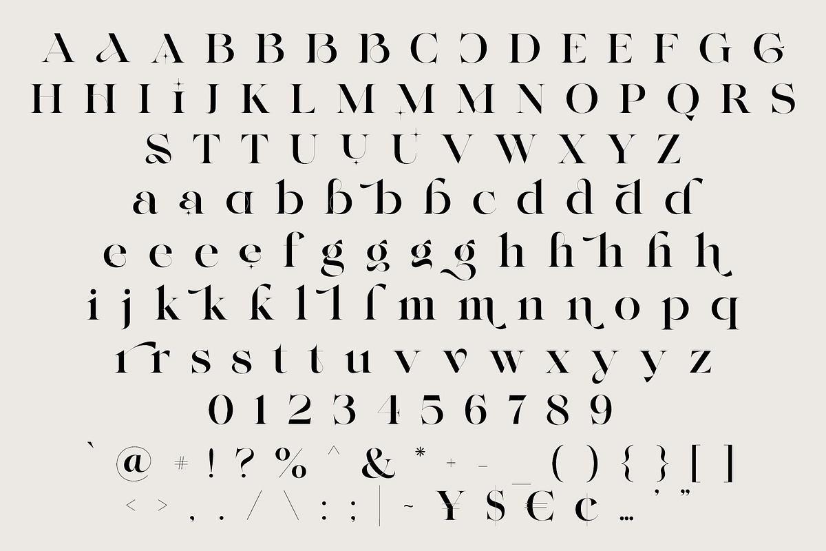 NY Glamour Authentic, a Serif Font by NYDESIGN (Photo 7 of 10)