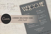 Welcome sign for Airbnb hosts Canva, a Presentation Template by Design House (Thumbnail 1 of 7)