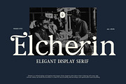 Elcherin Elegant Display Serif Font, a Serif Font by Rasio Studio (Thumbnail 1 of 7)