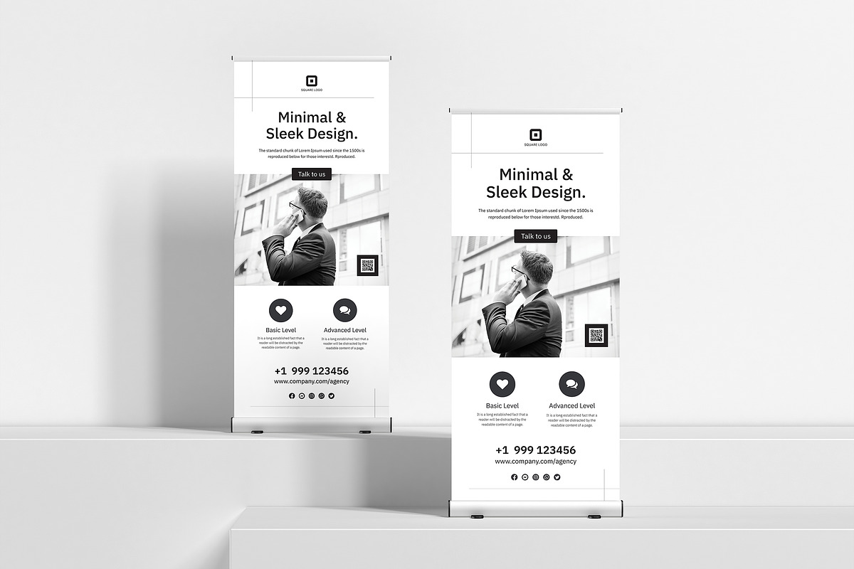 Minimal Rollup Banner Template preview 2
