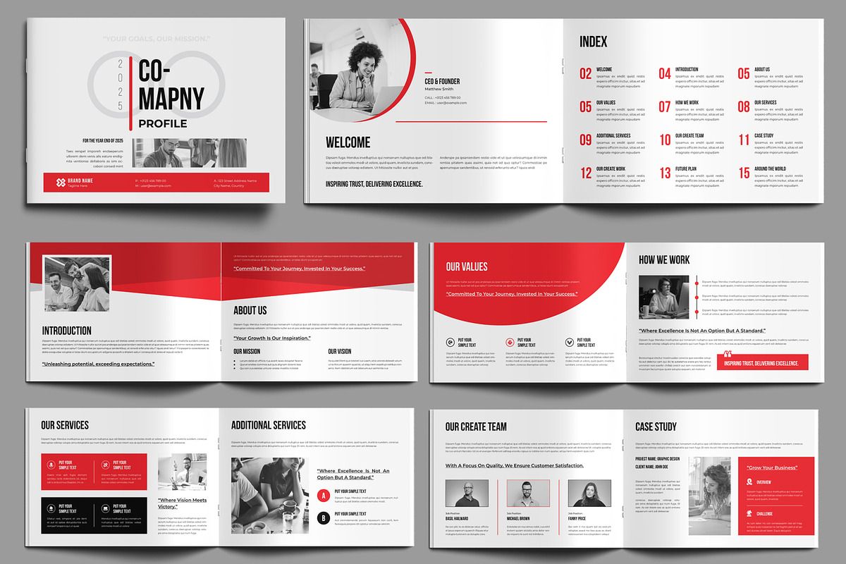 Company Profile Layout Template