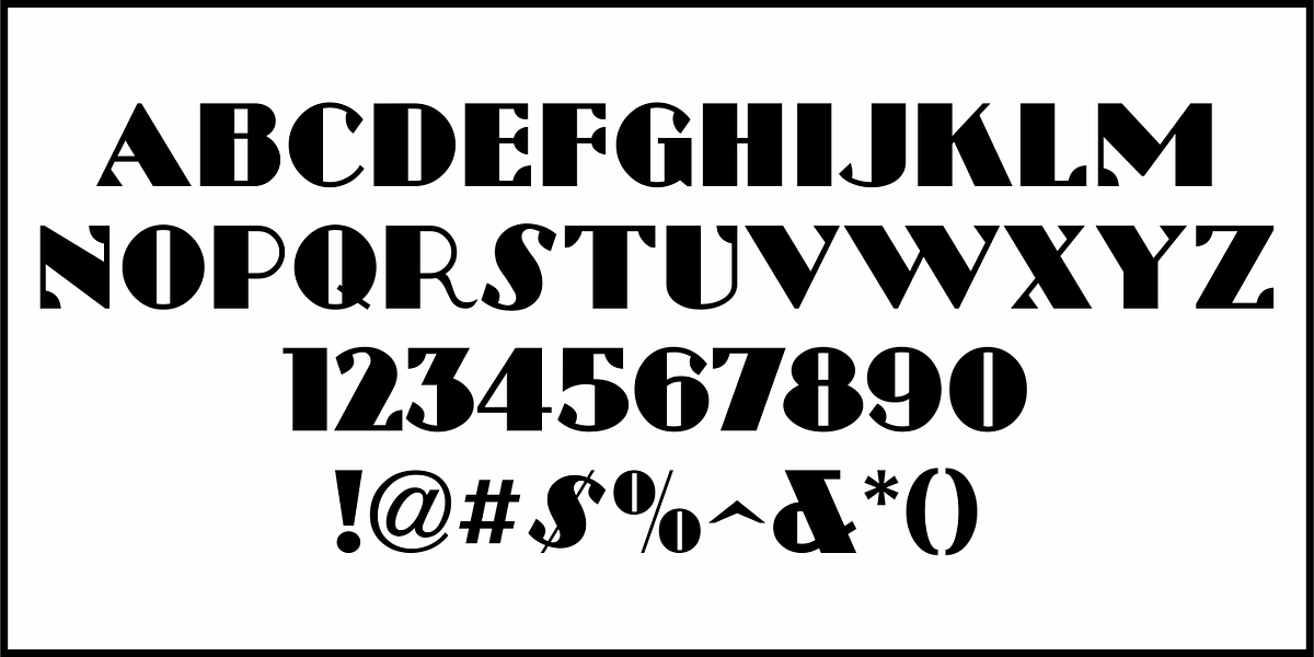 Uptown Deco, a Font by Jeff Levine Fonts (Photo 3 of 5)