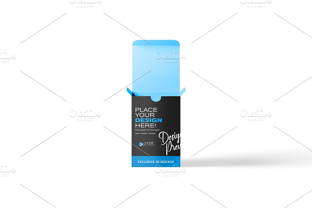 Paper Card Box Packaging Mockups, a Packaging Mockup by artBit Design Studio (Photo 4 of 6)