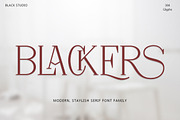 Blackers, a Serif Font by Black Studio (Thumbnail 1 of 8)