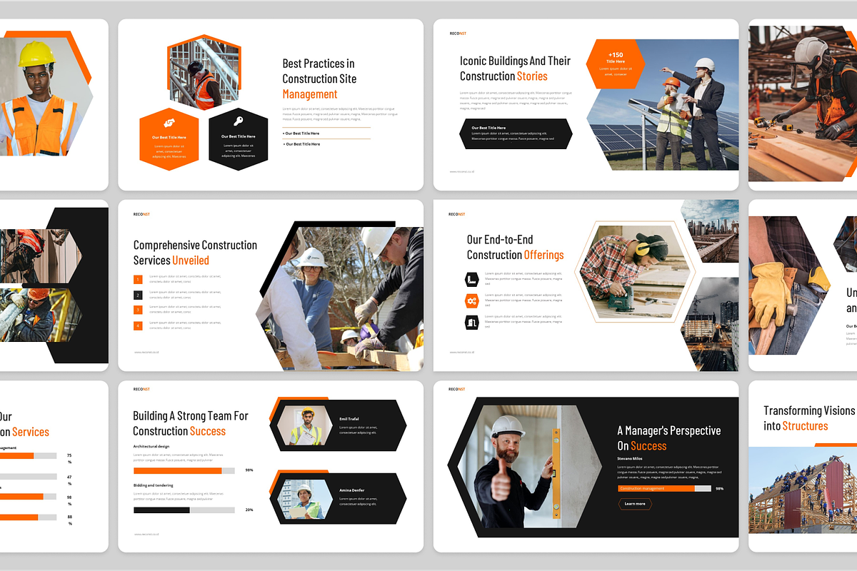 Construction Building Keynote, a Presentation Template by Annora Studio (Photo 2 of 5)