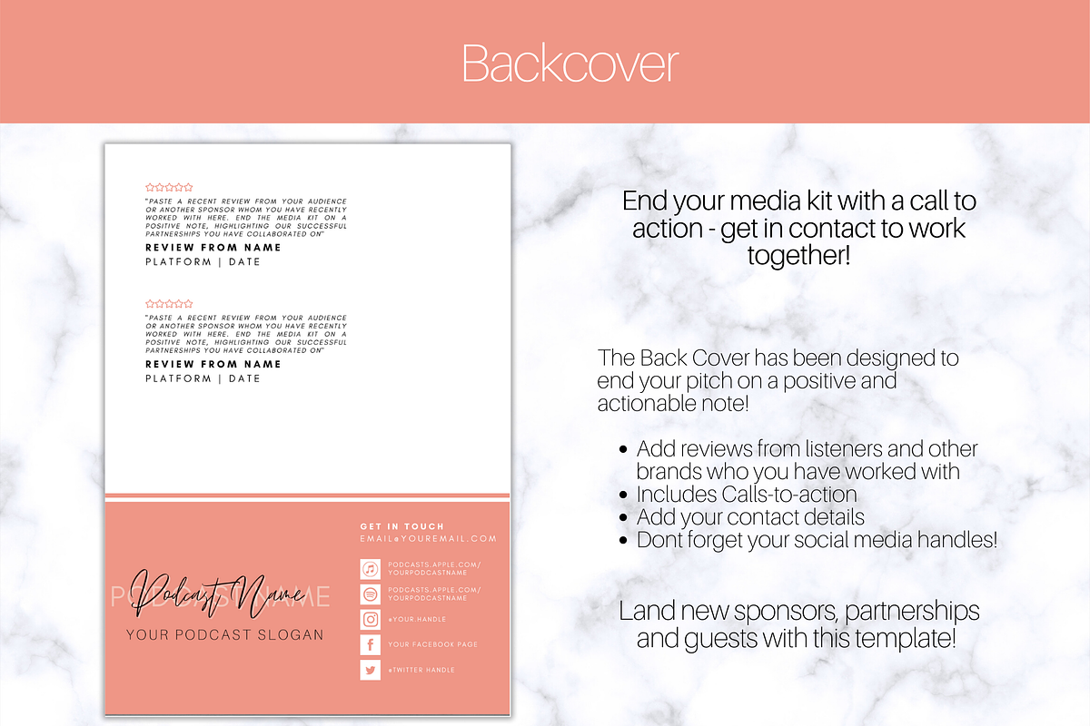 Podcast MEDIA KIT Template | 3 pages, a Presentation Template by Templatables (Photo 4 of 8)